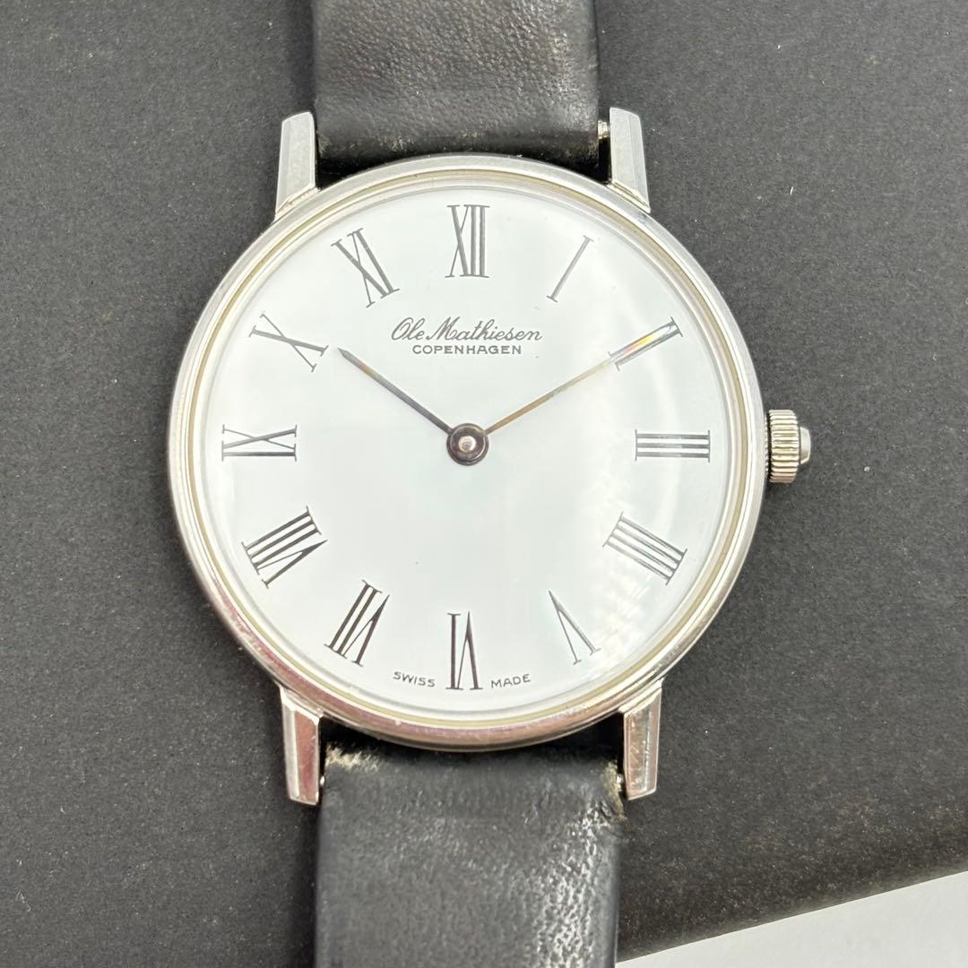 オーレマティーセン クォーツ メンズウォッチ ブラック 0515-ma714