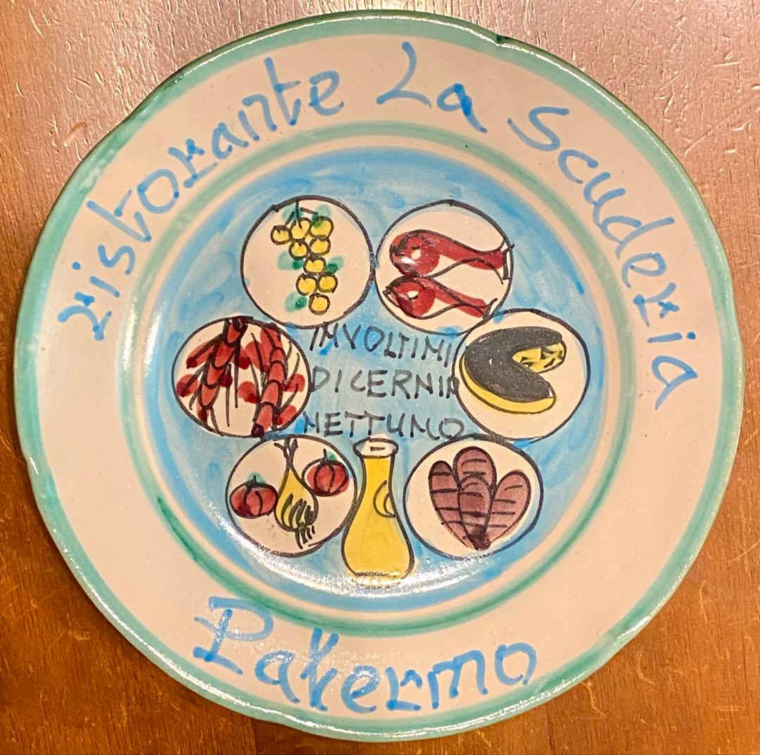 ブオンリコルド　イタリア製絵皿　1986 パレルモ