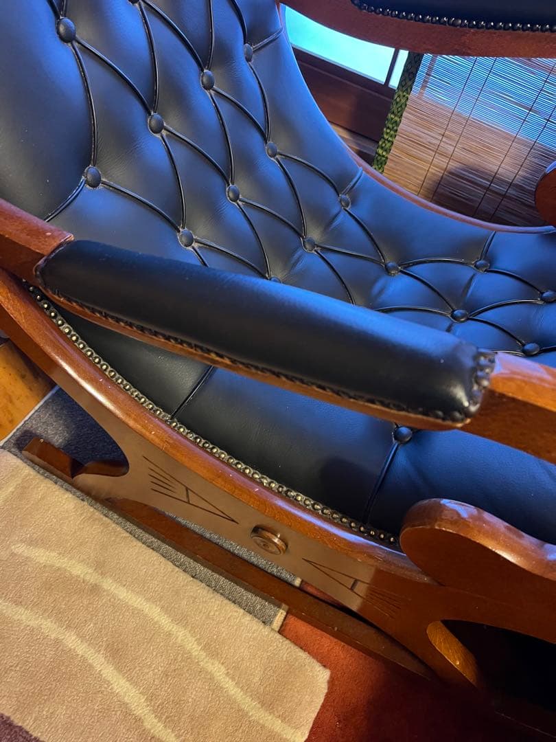 クラシック 1人掛けソファ 黒