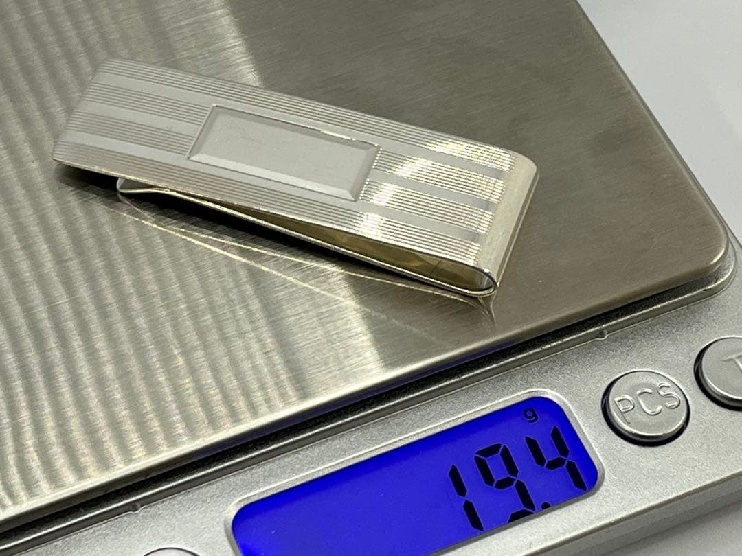 h227 ティファニー　エンジンターン　マネークリップ　シルバー　925