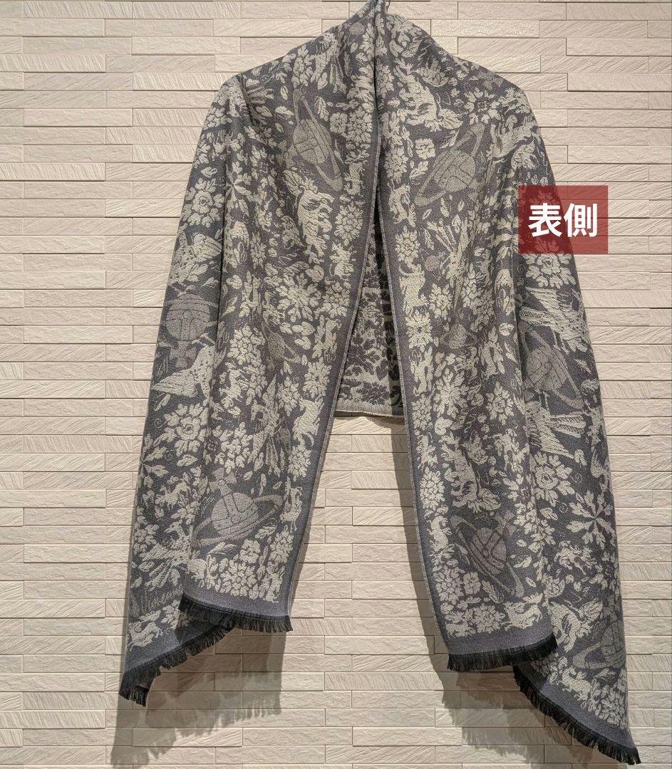 百合様【美品】Vivienne Westwood (英国製)ショール　リバーシブ