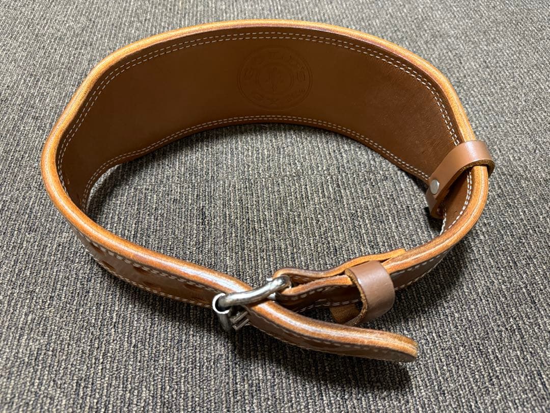 ゴールドジム　プロレザーベルト　Sサイズ