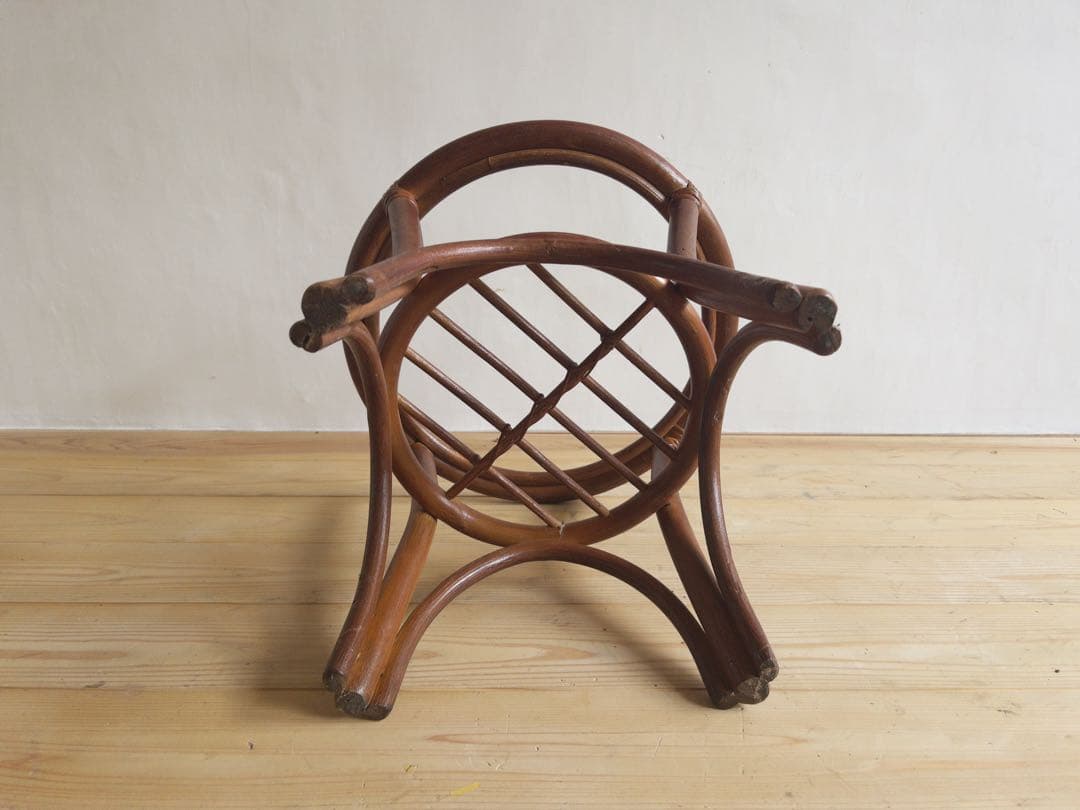 ラタン　サイドテーブル　ガラステーブル　古道具　古家具　ビンテージ　アンティーク