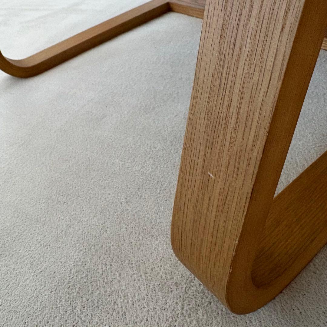 【美品】無印良品リビングでもダイニングでもつかえるソファチェア・オーク材