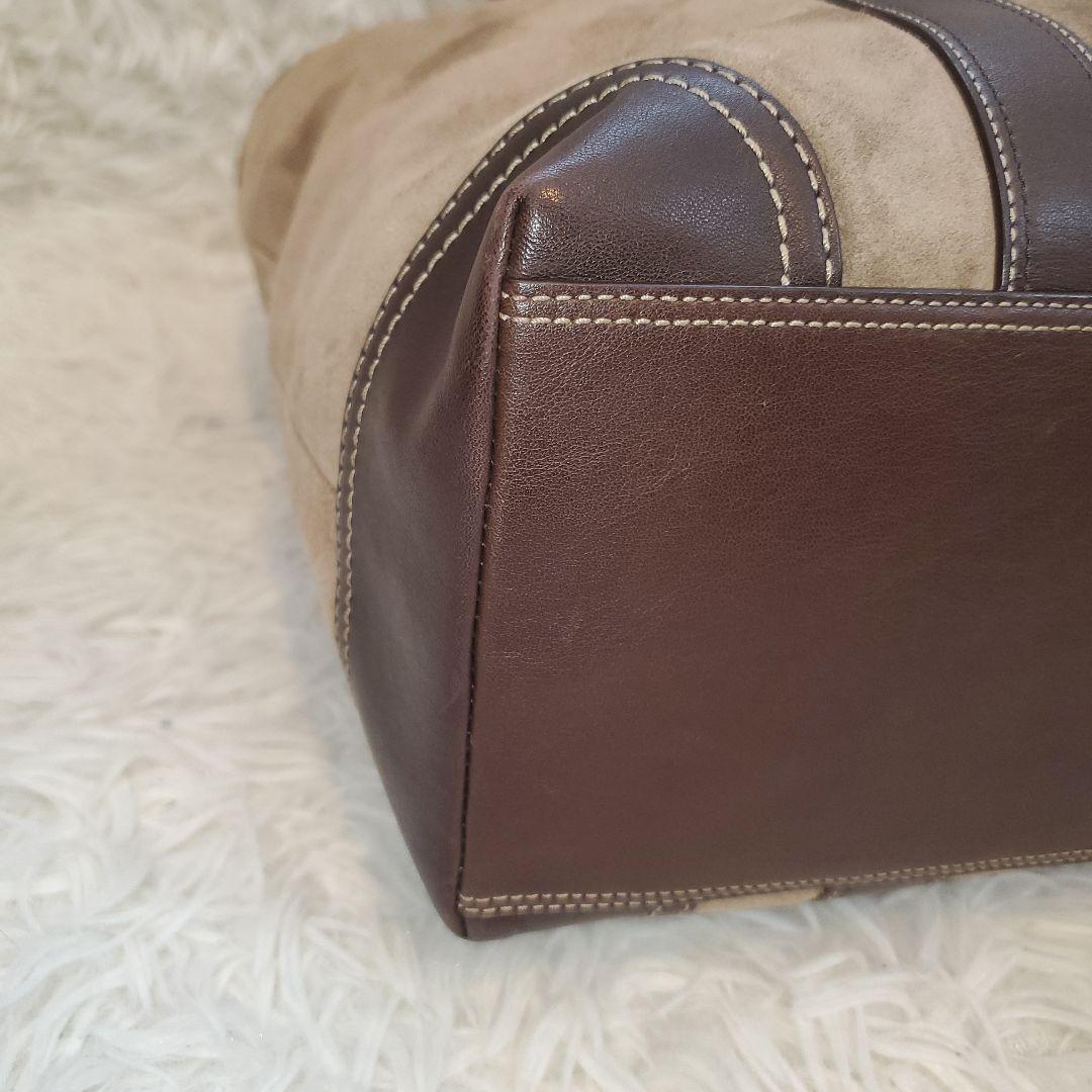 ⭐美品⭐COACH スエード トートバッグ ブラウン a4収納