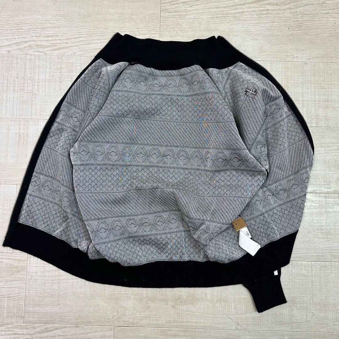 23aw Ameri アメリ レース 柄 ニット トラック ジャケット ブラック
