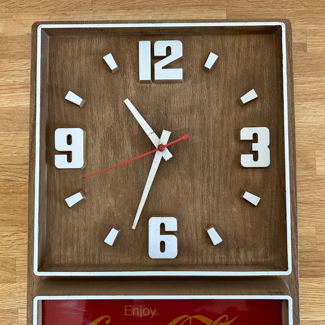 【訳あり！】70's コカコーラ Coca-Cola 掛時計 ウォールクロック