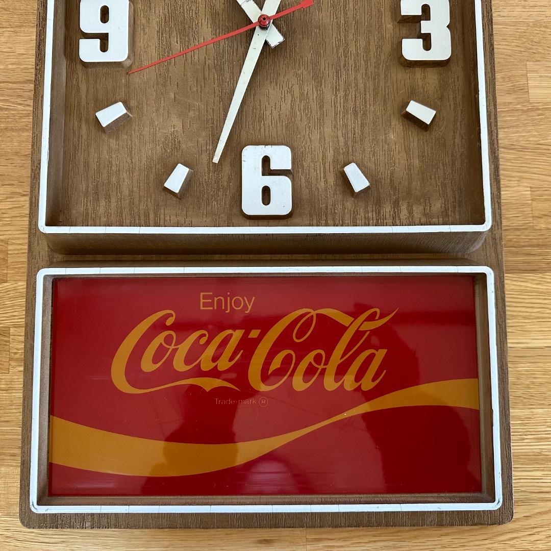 【訳あり！】70's コカコーラ Coca-Cola 掛時計 ウォールクロック
