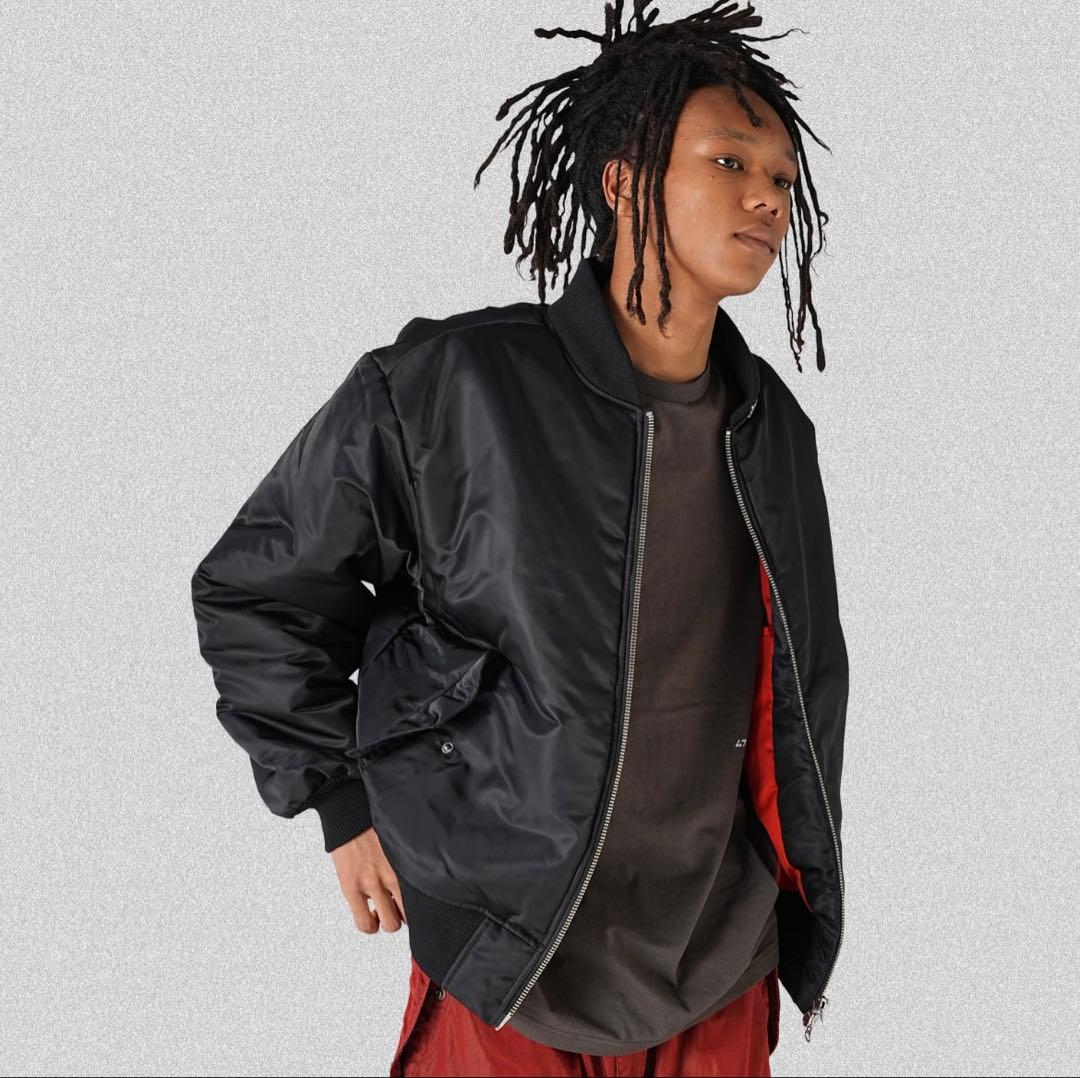 CODE47L FILE_2022_2 \"LOGO\"MA-1ブルゾン