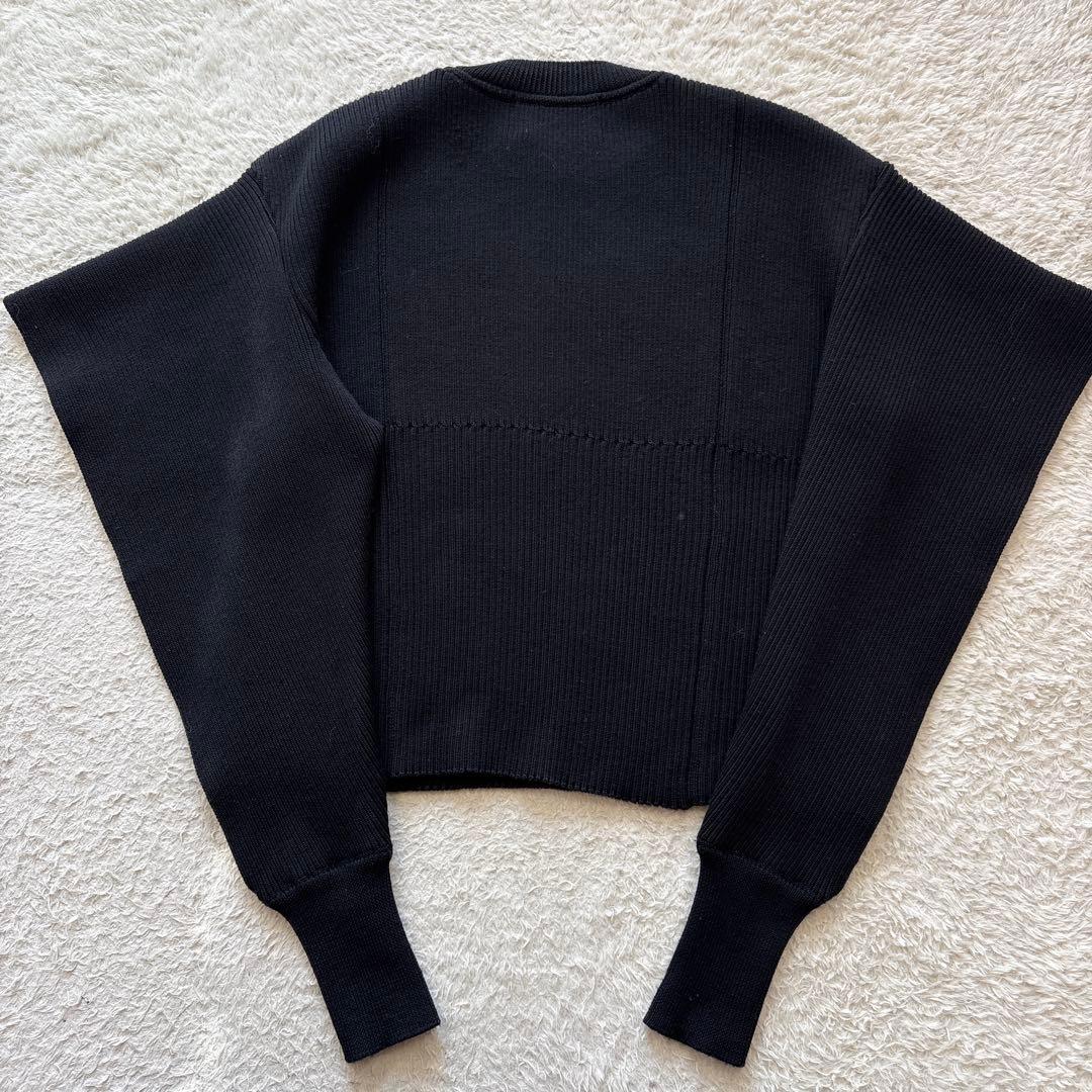 AKIRANAKA オープンスリーブニット　ブラック　サイズ4