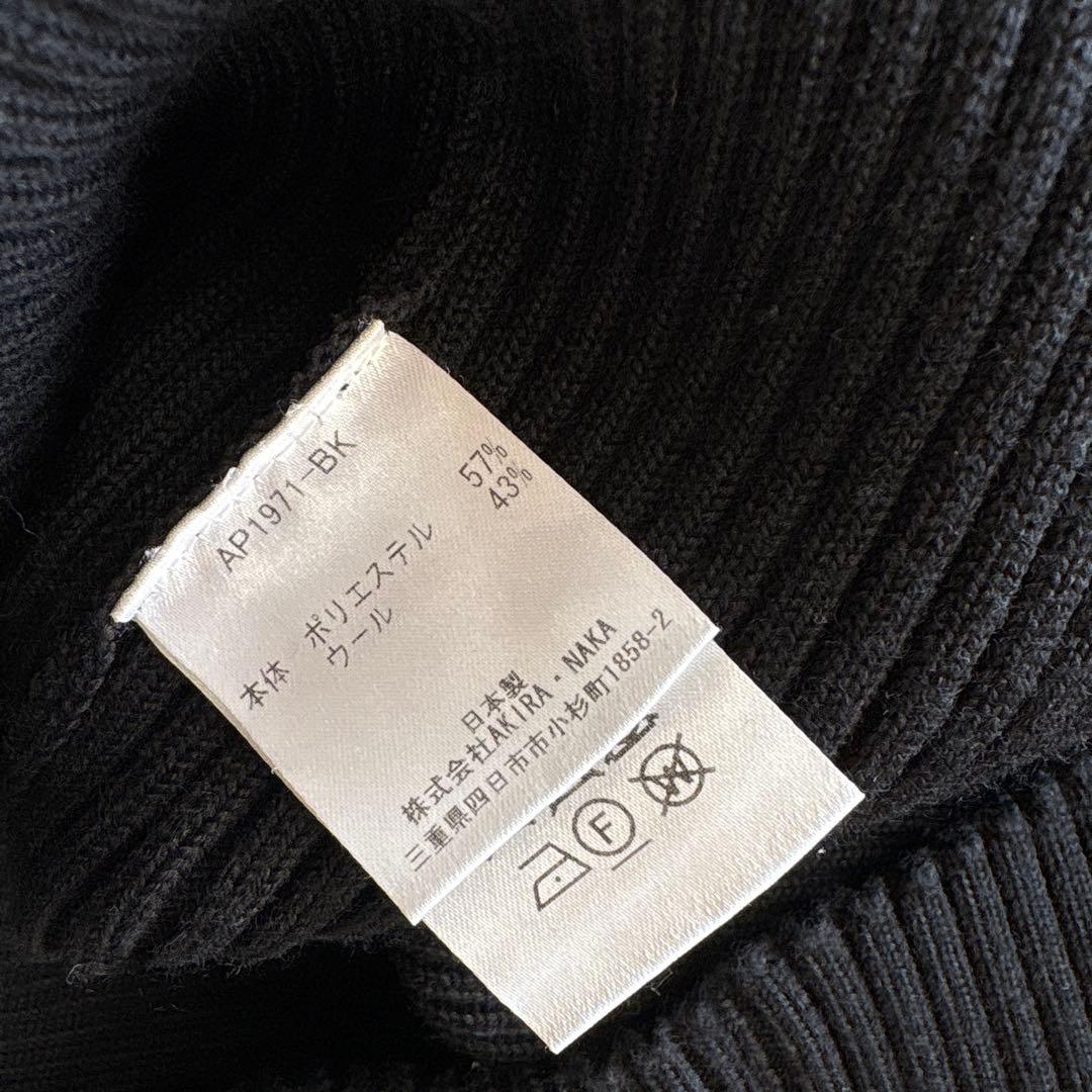 AKIRANAKA オープンスリーブニット　ブラック　サイズ4