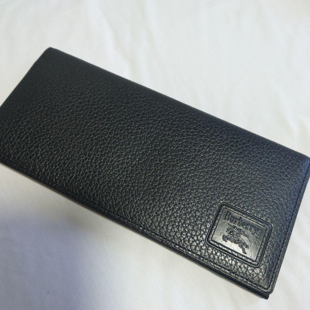 Burberry　ブラックレザー　長財布