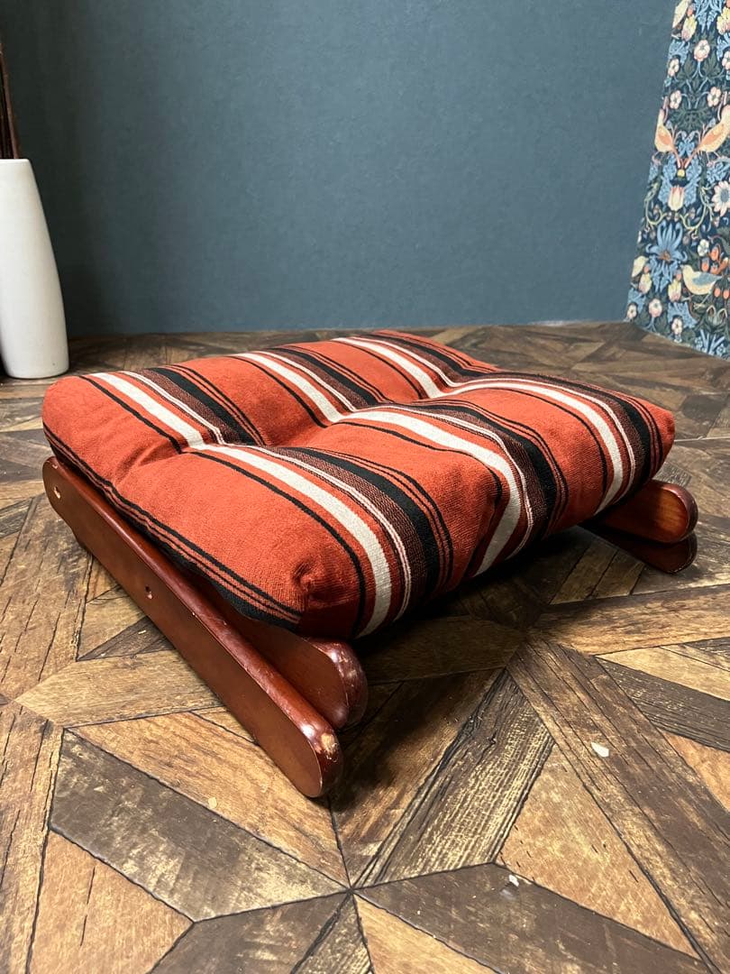 ＴＡＪＩ＊オットマン スツール 椅子 インテリア アンティーク 昭和レトロ