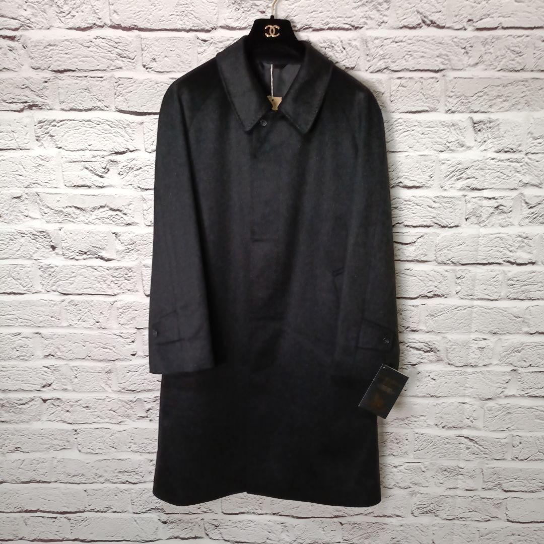 未使用・伊製生地■Henry Forman カシミヤ100% ステンカラーコート