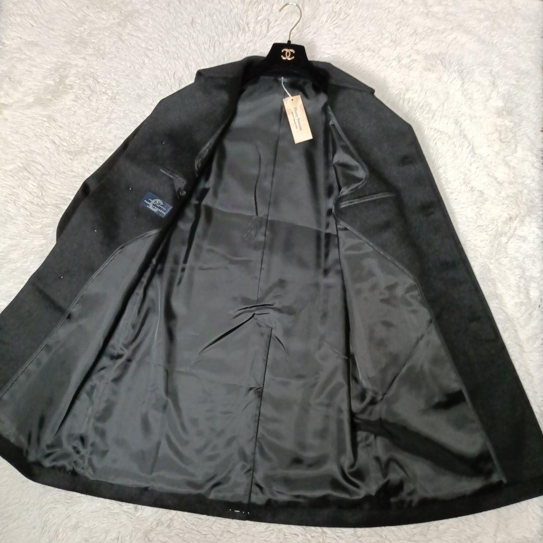 未使用・伊製生地■Henry Forman カシミヤ100% ステンカラーコート