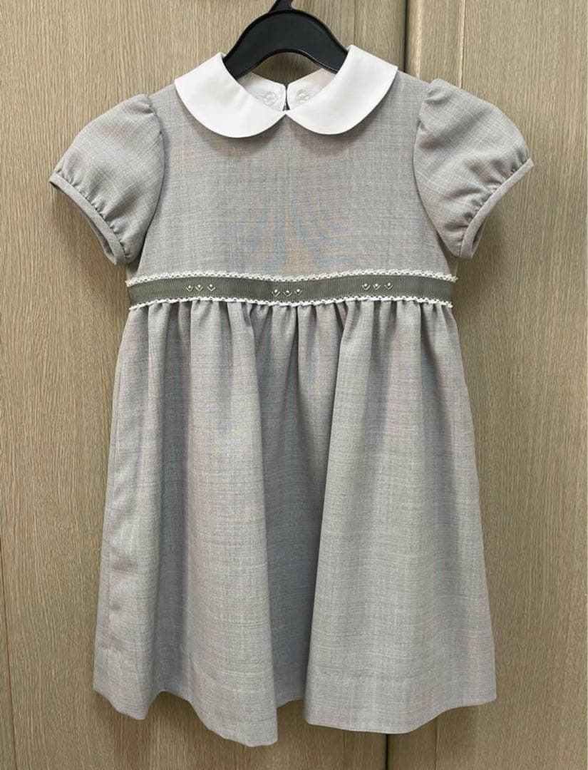 ミルフィーユ　95 お受験　お教室　フォーマル　冠婚葬祭　丸襟　刺繍