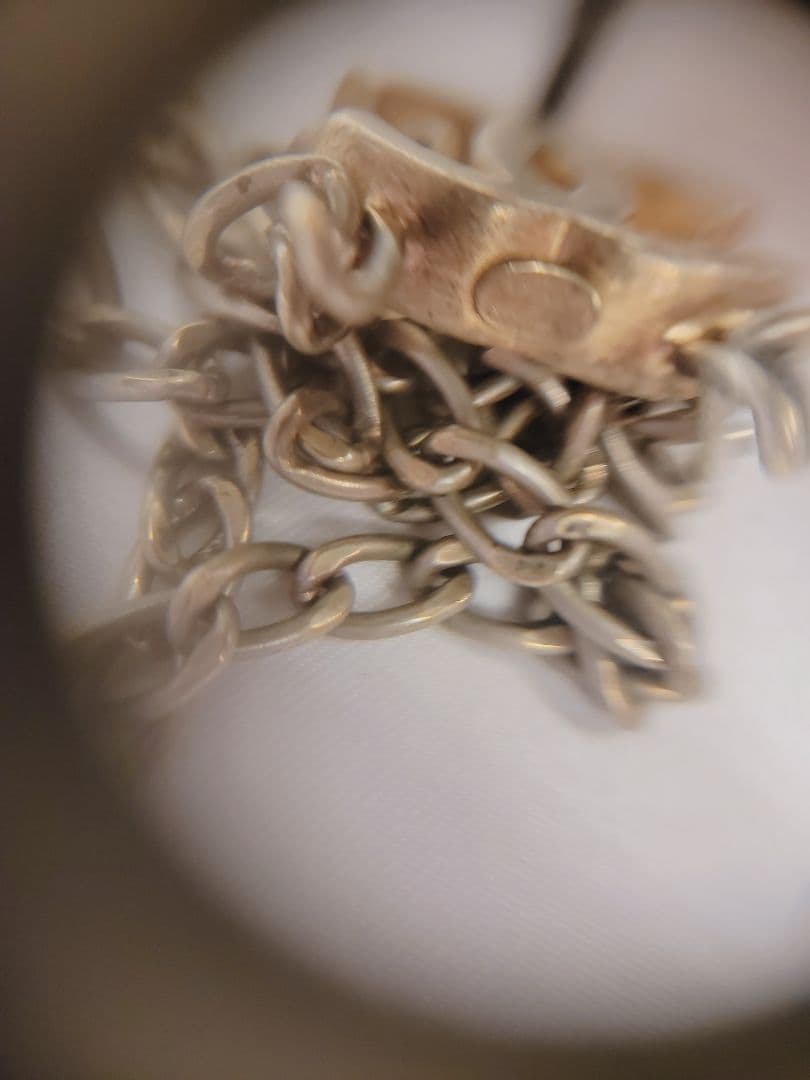 CHANEL ロゴ付きチェーンキーホルダー