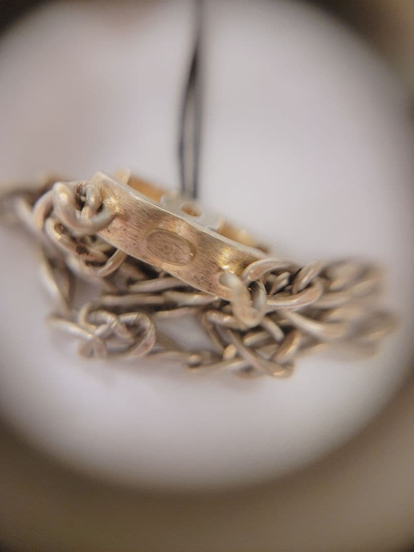 CHANEL ロゴ付きチェーンキーホルダー