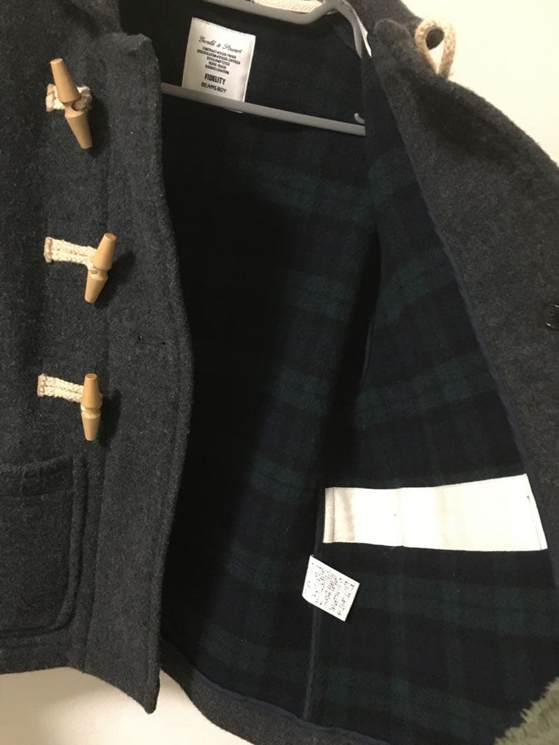 FIDELITY BEAMSBOY ダッフルコート ダークグレー