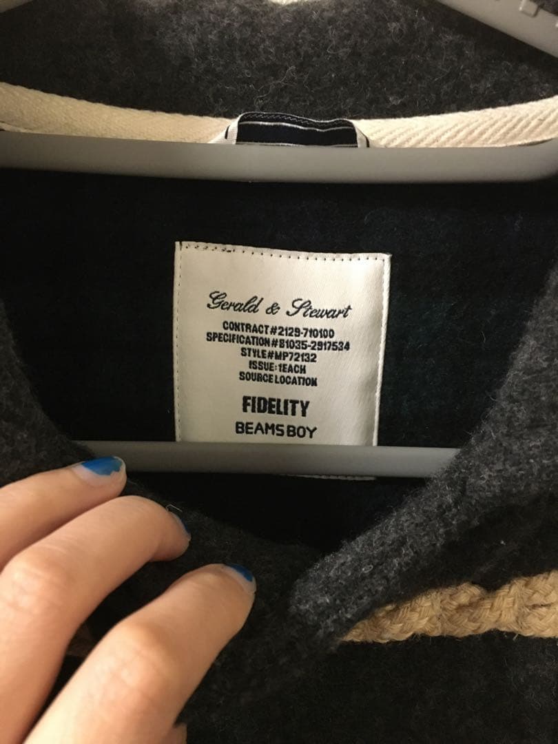 FIDELITY BEAMSBOY ダッフルコート ダークグレー