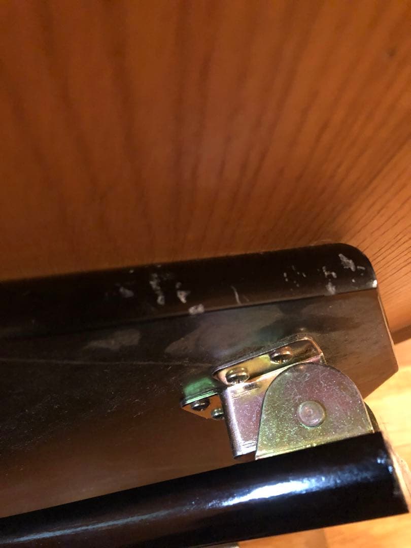 ちゃぶ台・折りたたみ・フロアーローテーブル　黒　90×60×33cm　埼玉幸手市