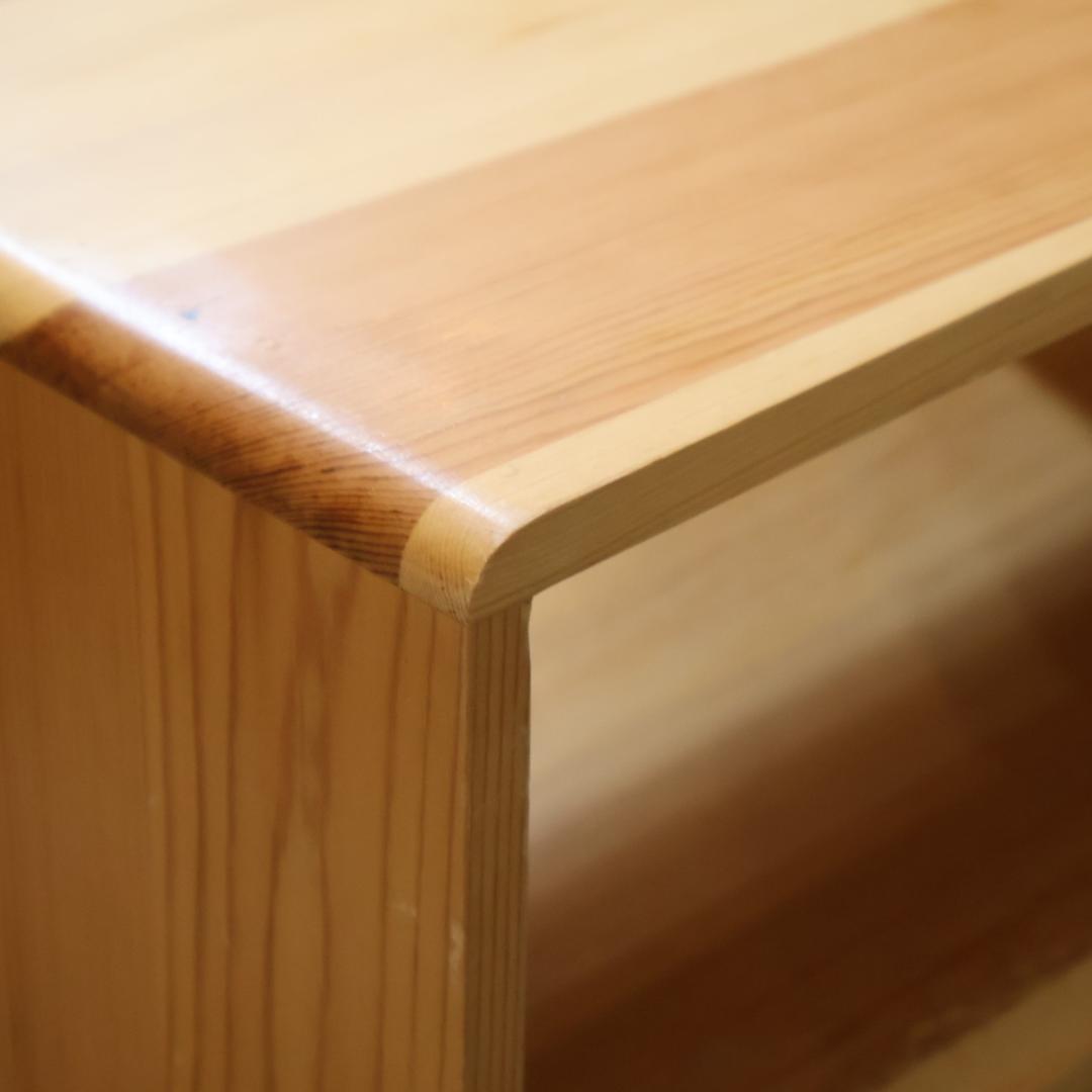木製収納BOX 4点セット 収納ラック セパレート パイン材 ナチュラル 箱
