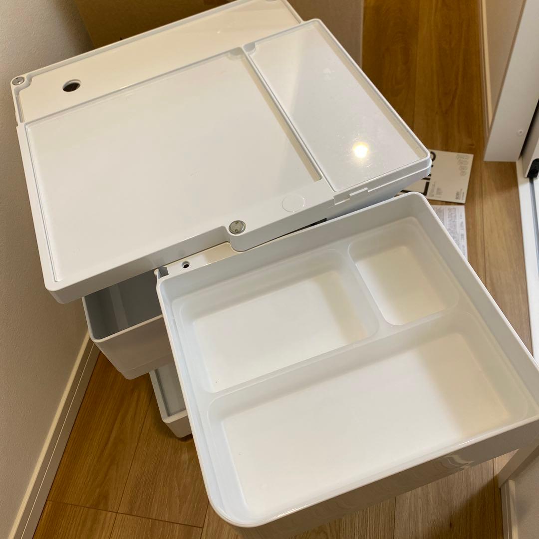正規品 B LINE ビーライン ボビーワゴン 2段 2トレイ ホワイト