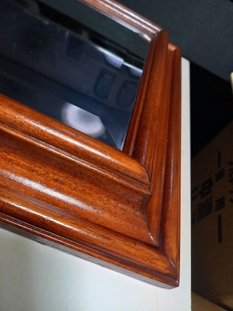 イタリア　ヴィンテージ　バロック　デザイン　アーチ　ウッド　ウォール　ミラー