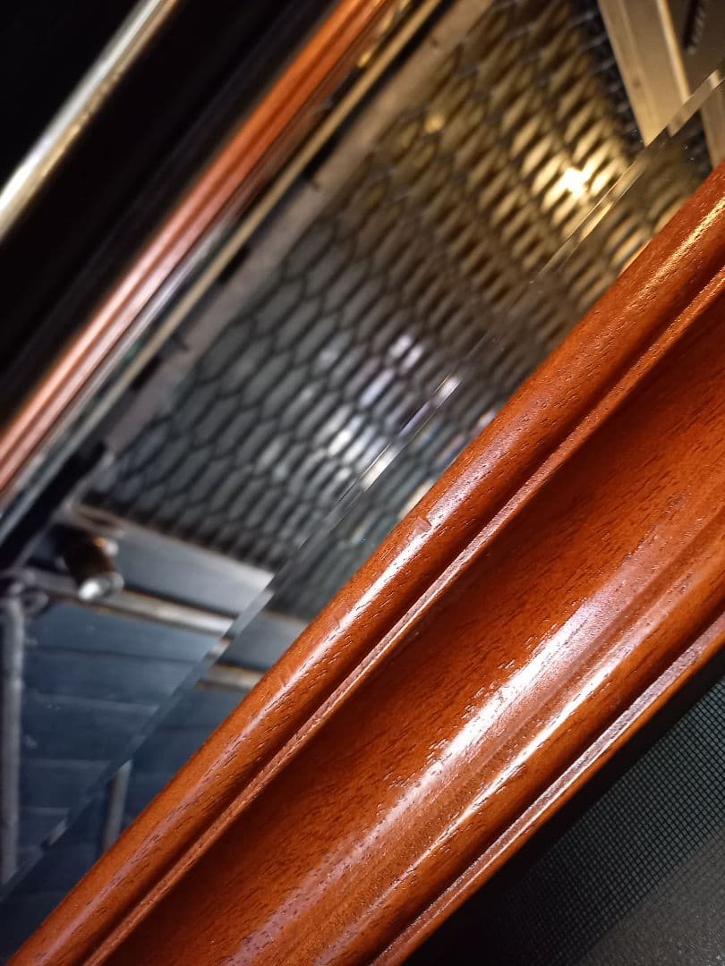 イタリア　ヴィンテージ　バロック　デザイン　アーチ　ウッド　ウォール　ミラー