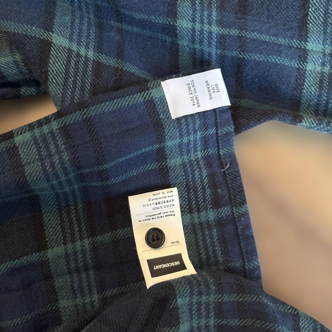 トップス DESCENDANT BASIN BLACKWATCH LS SHIRT M