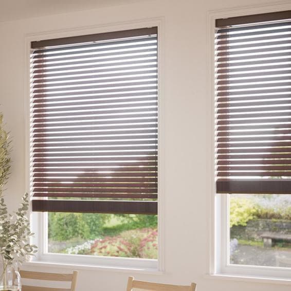 未使用　ウッドブラインド　赤みブラウン　72×150