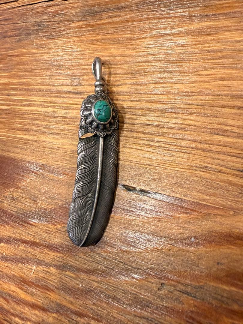 k-smith ターコイズ付きフェザー