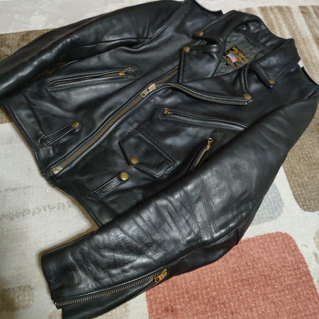 専用　人気良品Vanson C2ダブルライダース袖TALONZip36