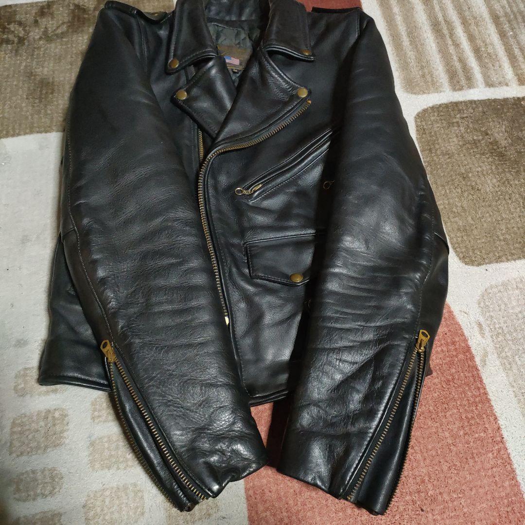 専用　人気良品Vanson C2ダブルライダース袖TALONZip36