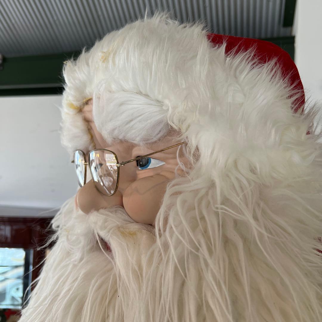 k165 クリスマス 存在感たっぷりのサンタクロースのオブジェ 大型 店舗什器