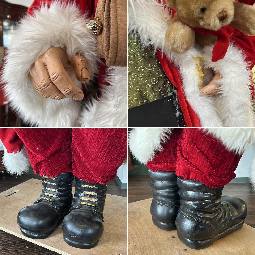 k165 クリスマス 存在感たっぷりのサンタクロースのオブジェ 大型 店舗什器