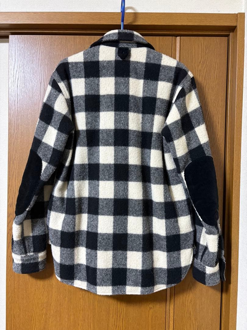 H.R.MARKET WOOLRICH チェック　エルボーパッチ　CPO 3