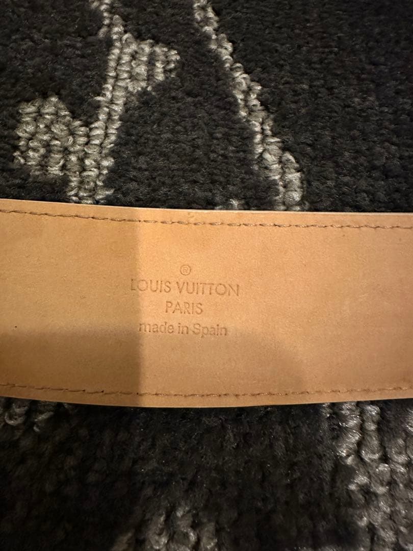 Louis Vuitton ダミエベルト ゴールドバックル　白　メンズ　85