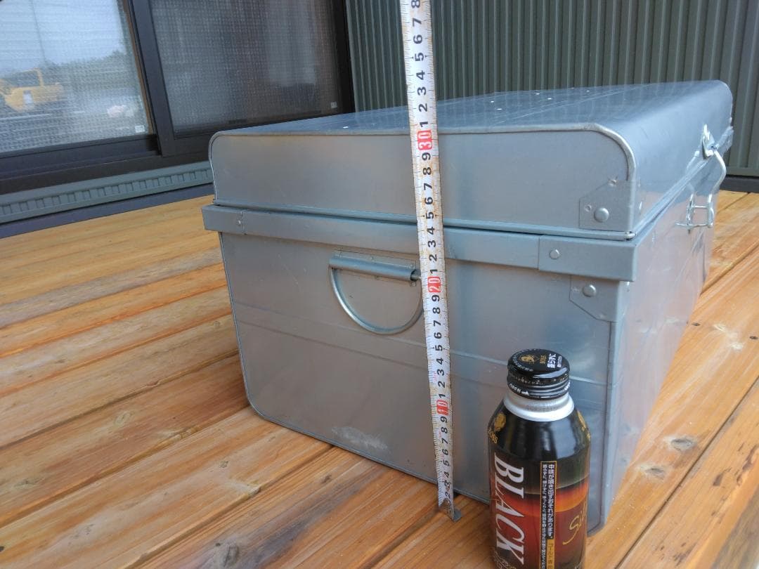 ブリキのトランクボックス Lサイズ【中古】