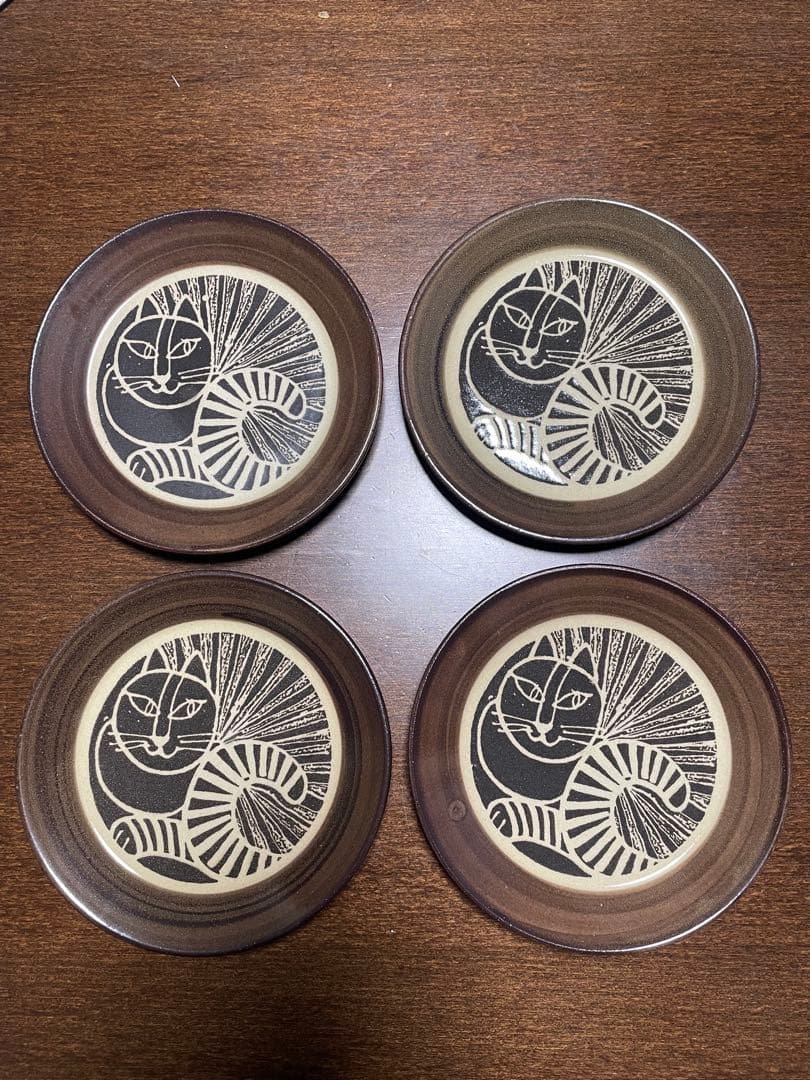 リサラーソン・益子焼・お皿・ねこ・北欧