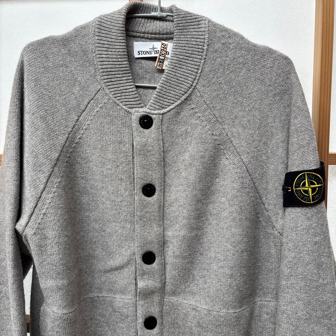 ストーンアイランド　カシミヤ混MA-1タイプ　ニットブルゾン
