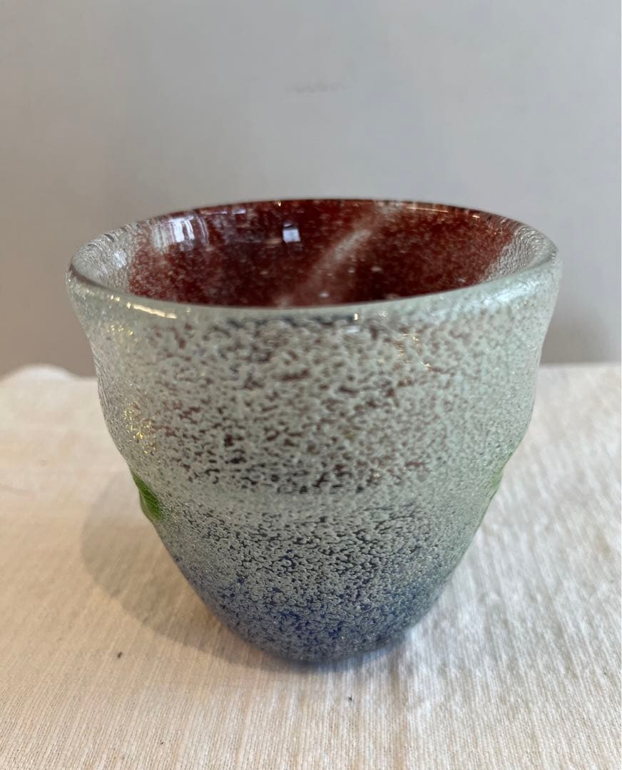 琉球ガラス　稲嶺盛吉　泡ガラス　ガラス工芸￼