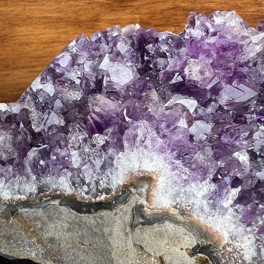 ✳️☆極上別格品☆神々しい美濃紫☆ウルグアイ産 アメジストクラスター 天然石 原石
