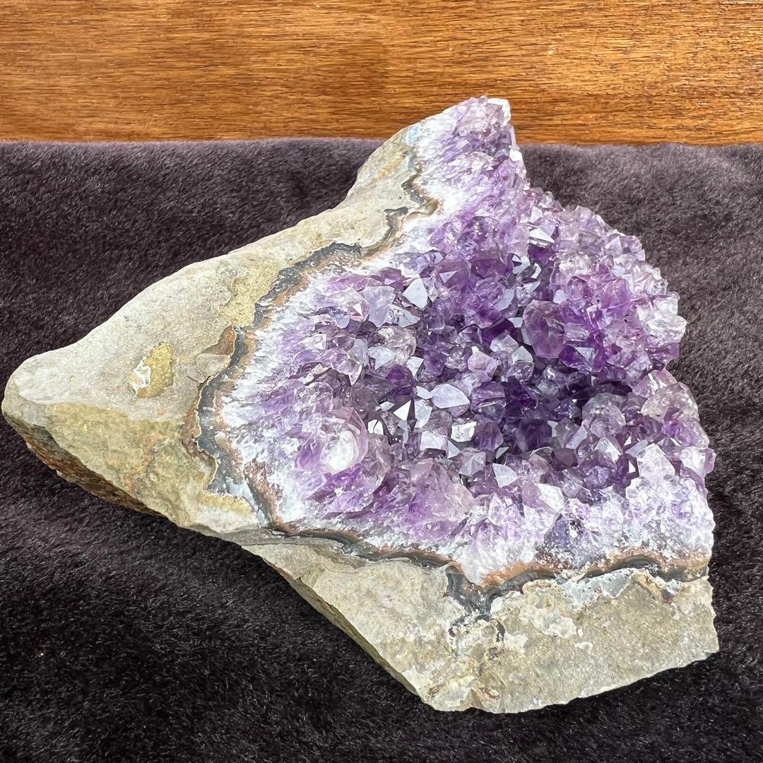 ✳️☆極上別格品☆神々しい美濃紫☆ウルグアイ産 アメジストクラスター 天然石 原石
