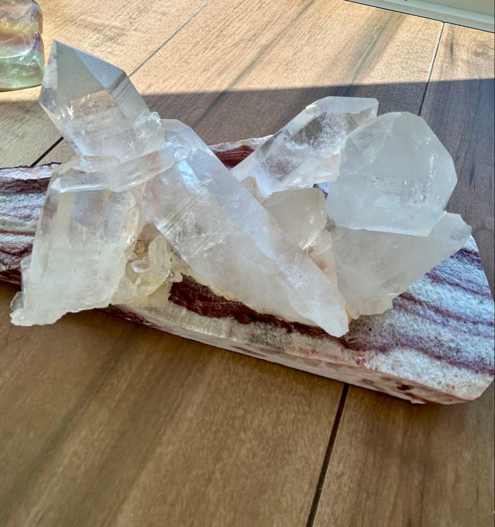 マニカラン水晶　クラスター　天然石　置物