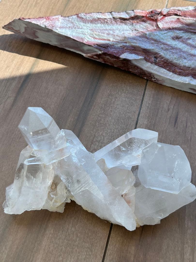 マニカラン水晶　クラスター　天然石　置物