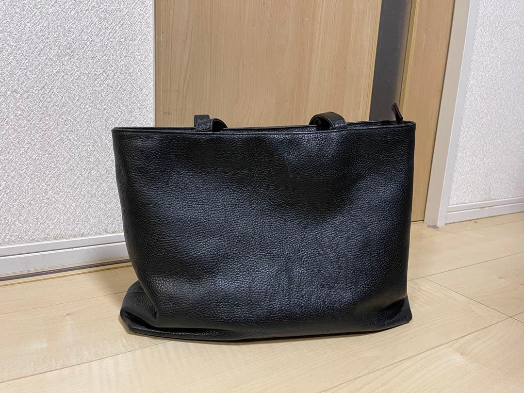 HushTug ハッシュタグ　レザートートバック　ブラック