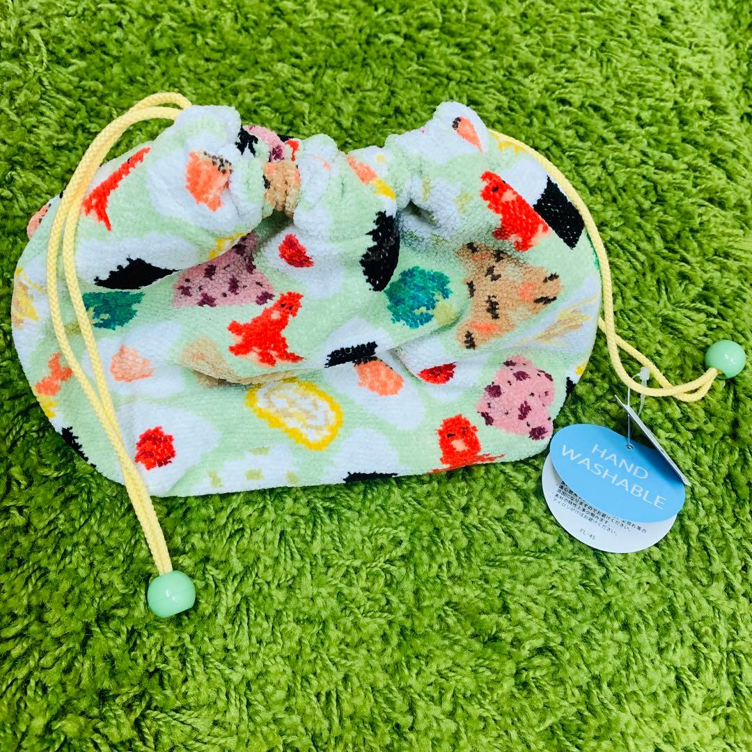 FEILER フェイラー オムスビコロリン　マチ付き巾着