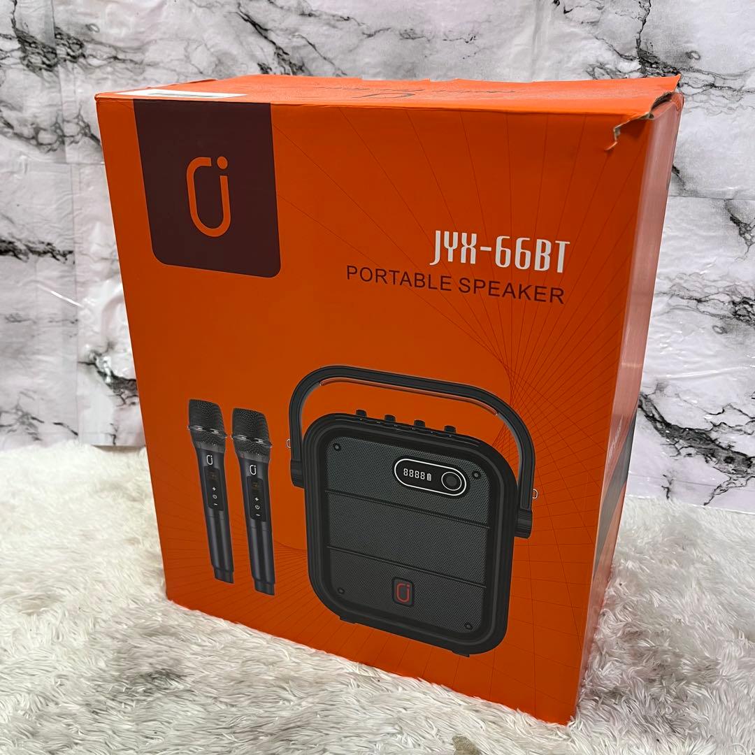 JYX-66BT ポータブルスピーカー ワイヤレスマイク2本付き