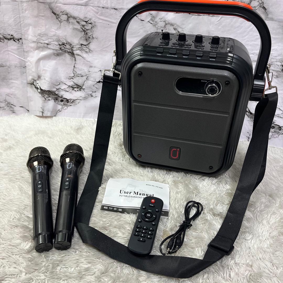 JYX-66BT ポータブルスピーカー ワイヤレスマイク2本付き